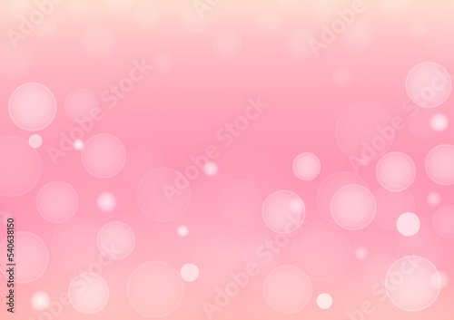 Abstract gradient background, bokeh light on pink pastel gradient color background vector illustration for backdrop, website banner, poster.
