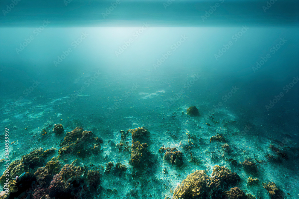 underwater scene 