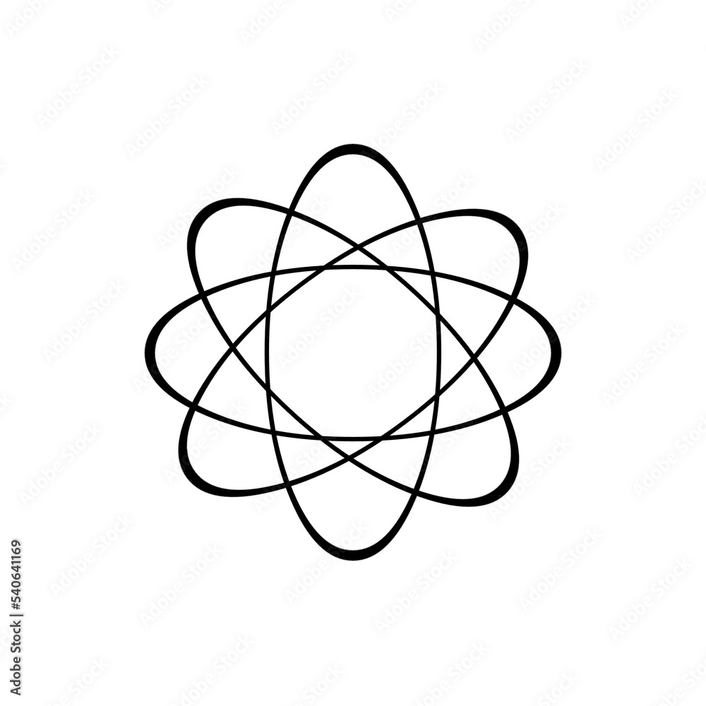 Atomic molecular illustration icon | PNG files Atomic molecular illustration icon | PNG files