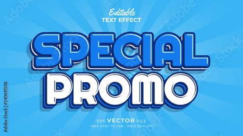 Editable text style effect - special promotion big sale 3d text effects