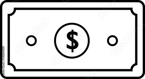 banknotes money uncolor icon flat photo