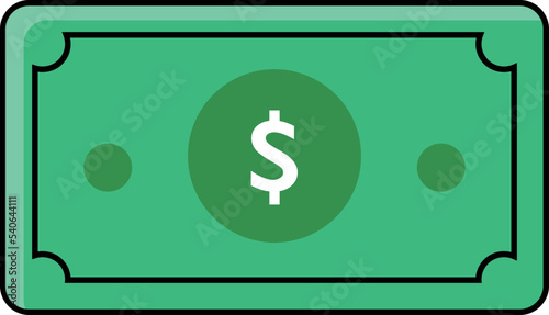 banknotes money color icon flat