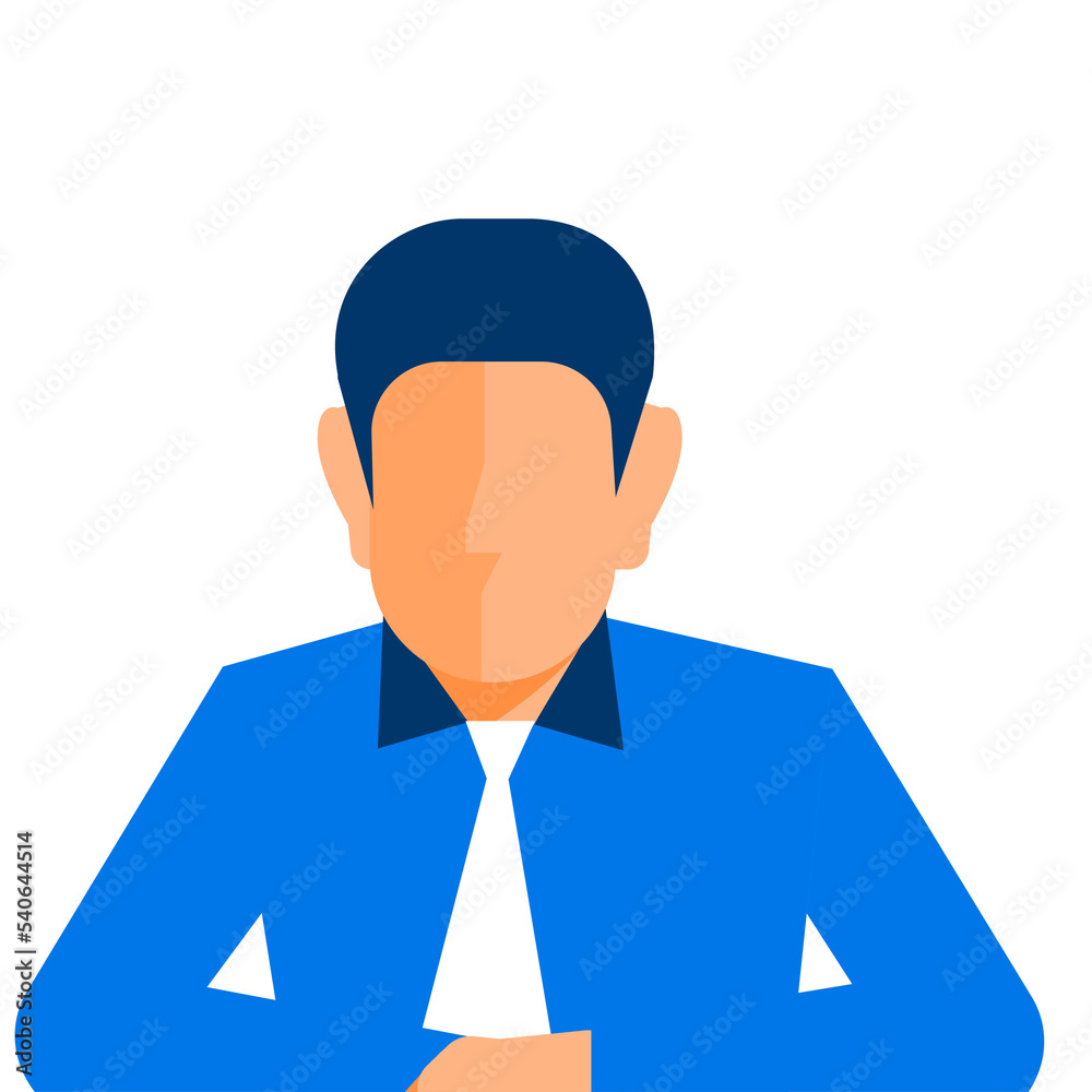 Flat design people businessman portrait. PNG Flat design people businessman portrait. PNG