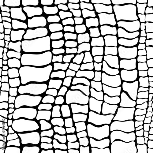 Reptile skin seamless pattern. Surface design for textile, fabric, wallpaper, wrapping, gift wrap, paper, scrapbook and packaging. Vector illustration 