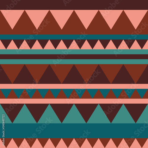 African tribal abstract ethnic traditional seamless pattern
