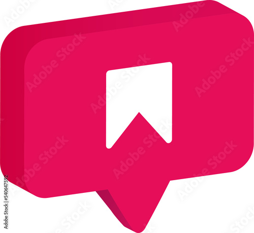 Free Download 3d round chat bubble bookmark notification icons. - GFXLoad