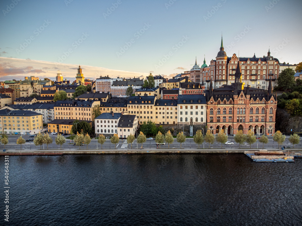 Fototapeta premium Aerial photos of Stockholm city