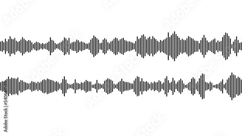 seamless sound waveform pattern for radio podcasts, music player, video editor, voise message in social media chats, voice assistant, recorder. vector illustration