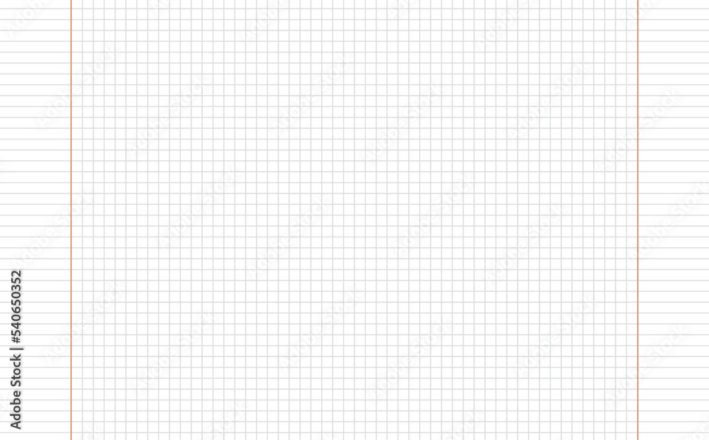 Graph paper. Printable squared grid paper with color horizontal lines. Geometric background for school, textures, notebook, diary. Realistic lined paper blank size reversal A5 Graph paper. Printable squared grid paper with color horizontal lines. Geometric background for school, textures, notebook, diary. Realistic lined paper blank size reversal A5