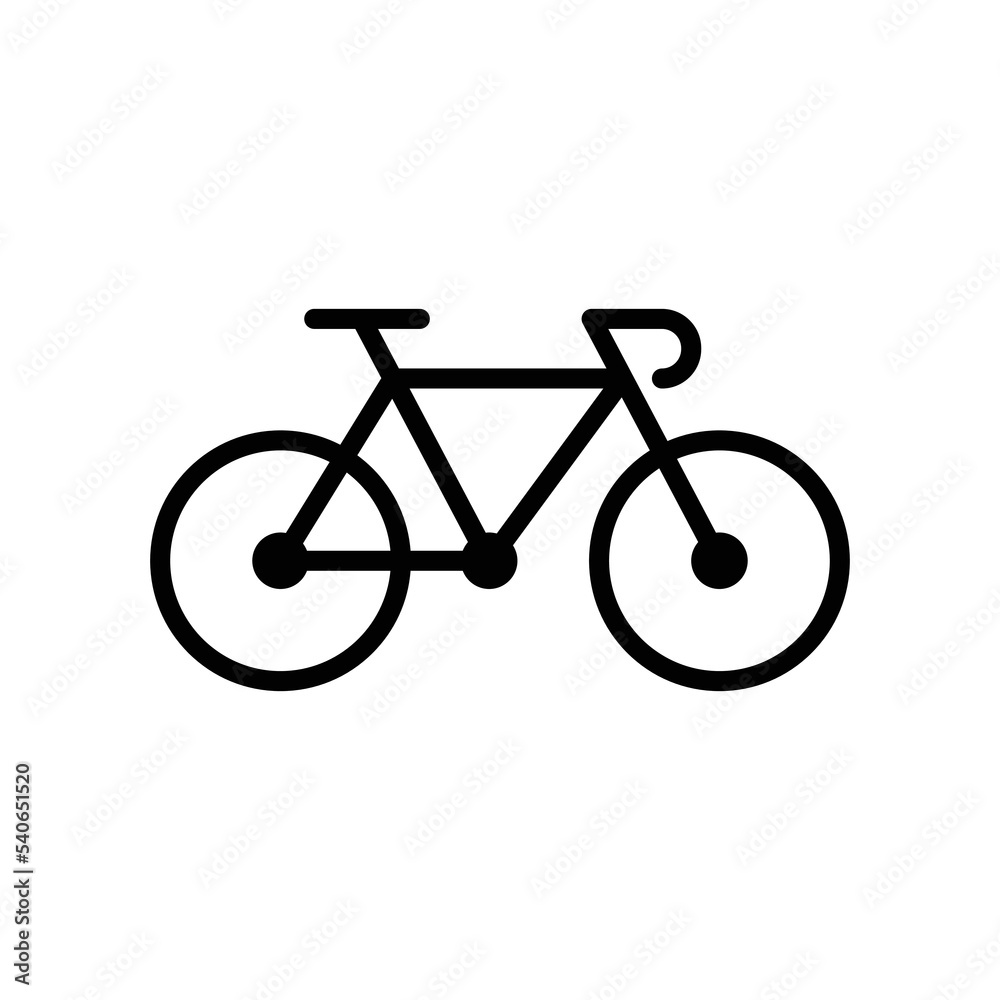 bicycle icon vector design template in white background bicycle icon vector design template in white background