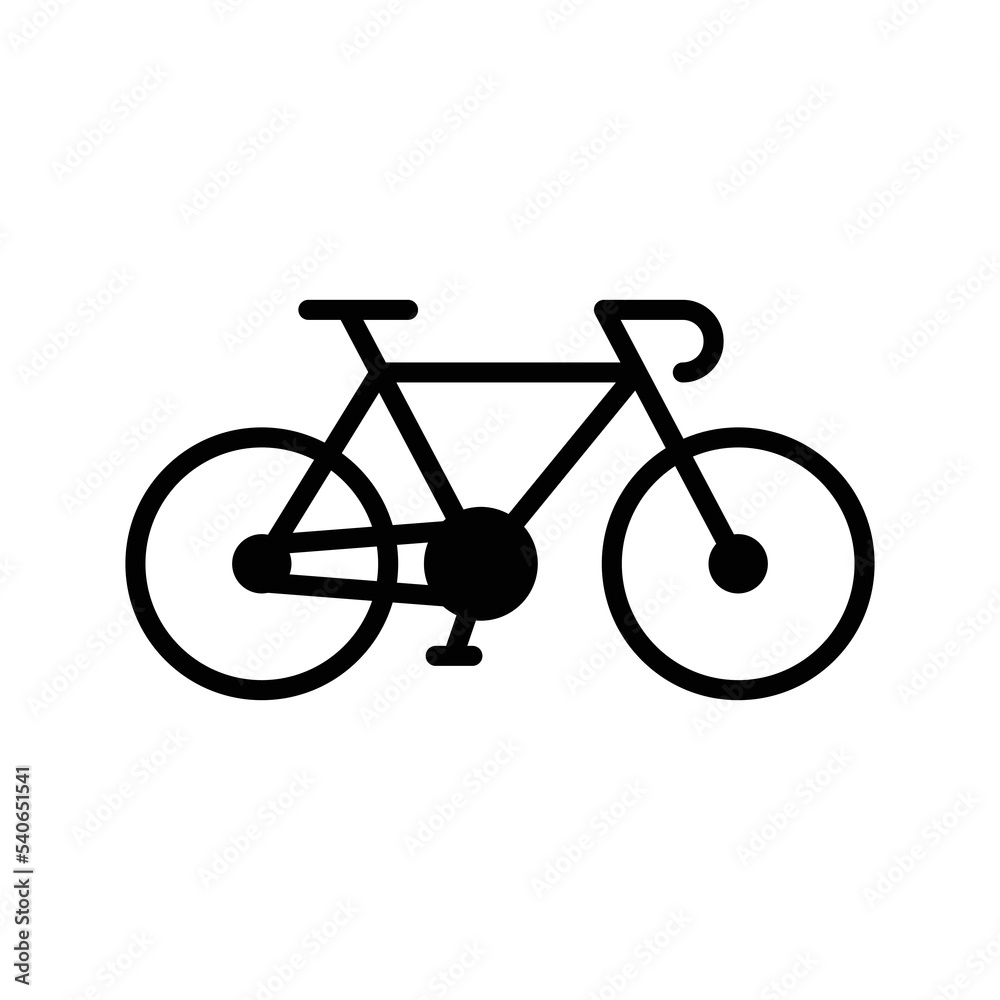 bicycle icon vector design template in white background bicycle icon vector design template in white background