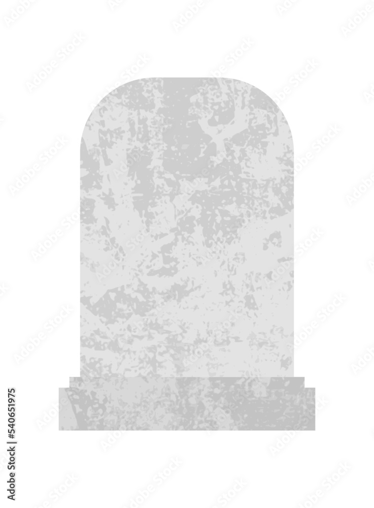 Blank gravestone vector. Simple vector grave. Stock Vector | Adobe Stock