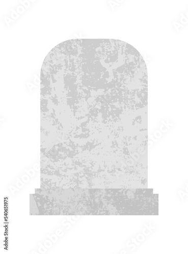 Blank gravestone vector. Simple vector grave.
