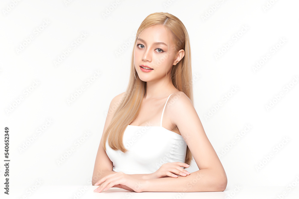 Beautiful young asian woman with clean fresh skin on white background, Face care, Facial treatment, Cosmetology, beauty and spa, Asian women portrait. Beautiful young asian woman with clean fresh skin on white background, Face care, Facial treatment, Cosmetology, beauty and spa, Asian women portrait.