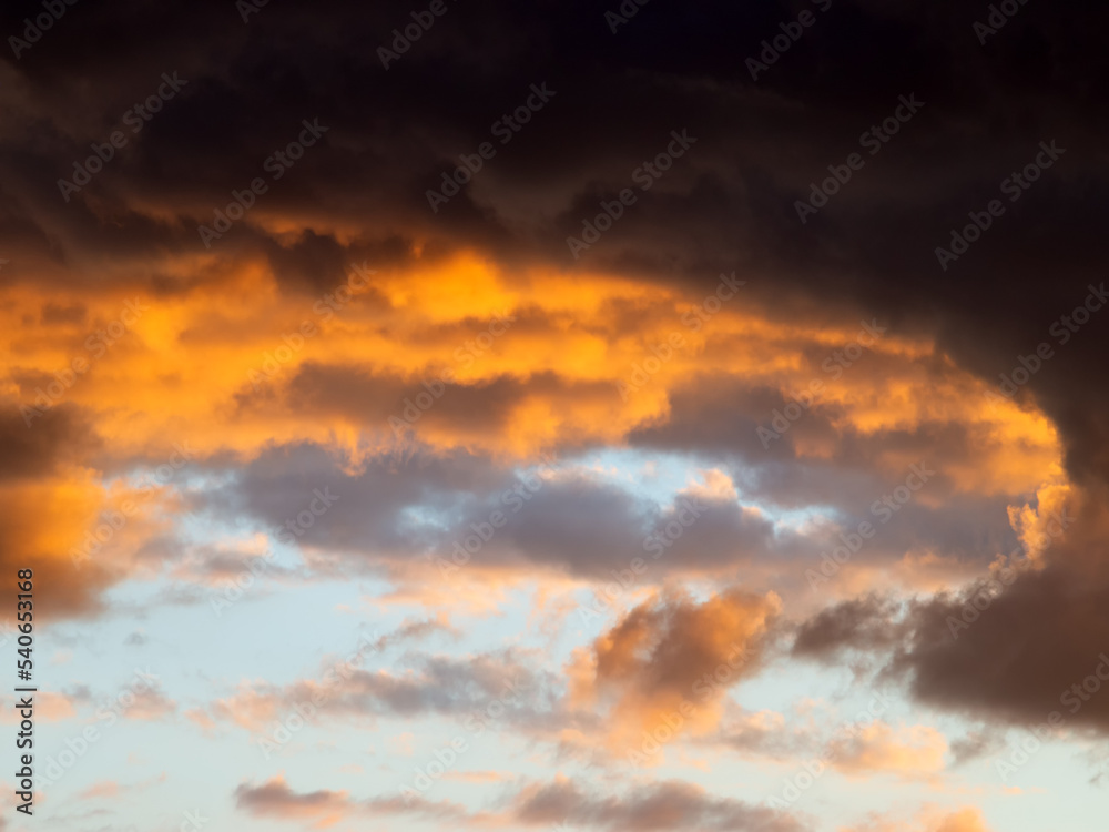 Obraz premium Dramatic sunset sky.