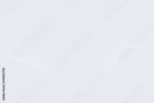 Abstract Wave line light white background. gradient gray color modern background 
