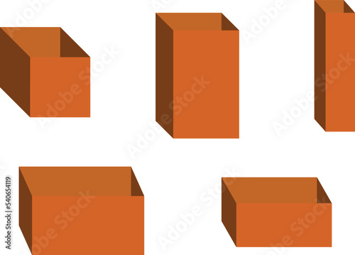 illustration of a set of boxes