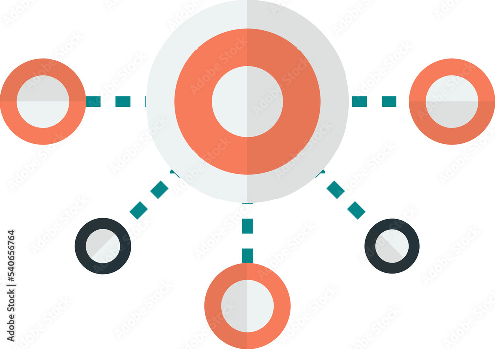 connection illustration in minimal style connection illustration in minimal style