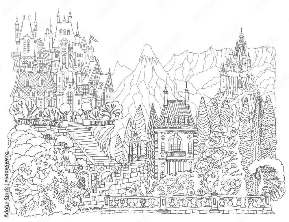 Fantasy landscape with Fairy tale - 1000 F 540656924 KGuUihLtr6jmZgZYq2ndOs3JbNSOaiwz