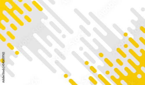 Abstract pattern yellow and gray Rounded Lines Halftone Transition. on white background , vertical rounded stripes.