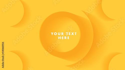 Abstract Yellow background  with circles 