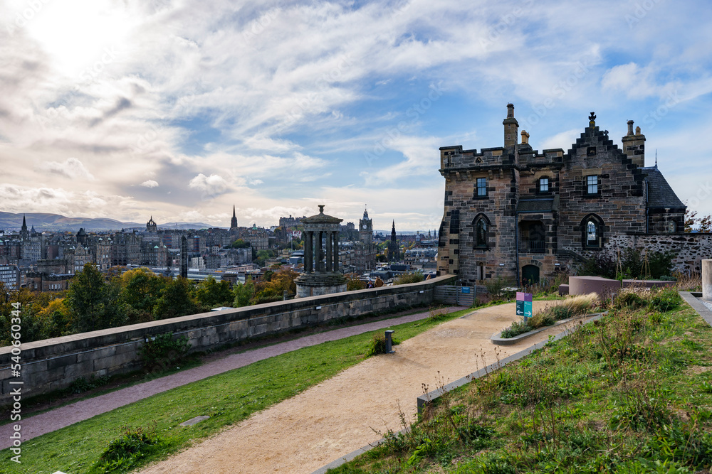 View of Edinburgh in Scotland