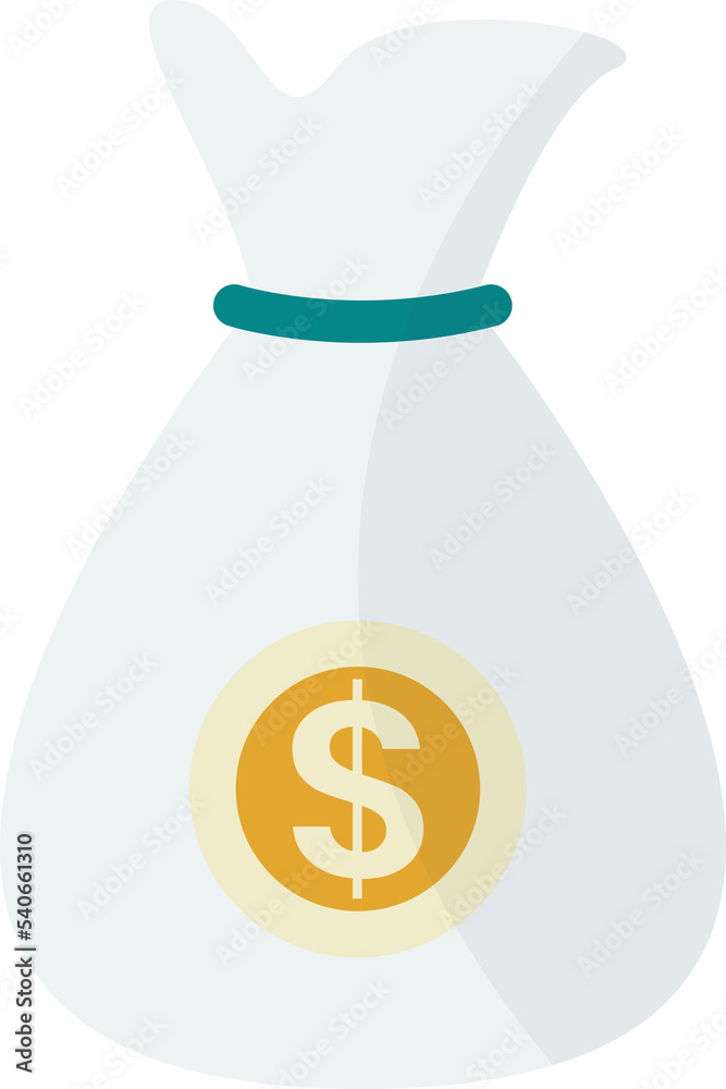 money bag illustration in minimal style money bag illustration in minimal style