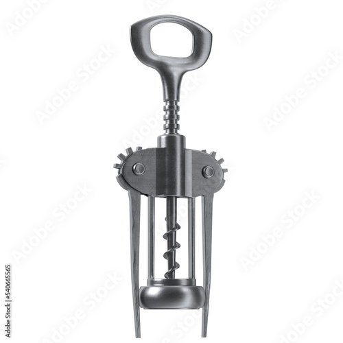 3d rendering illustration of a corkscrew photo