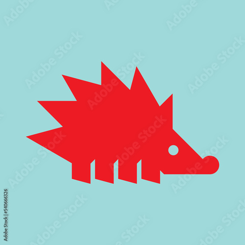 Hedgehog Logo. Icon design. Template elements