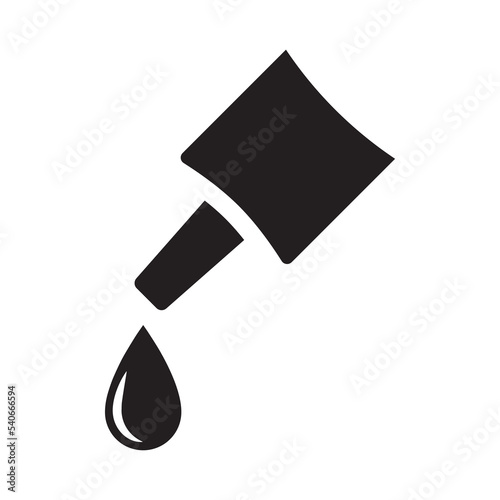 Eye drops vector icon. Nasal drops, medical, contact lenses solution. Isolated vector glue illustration sign design. 