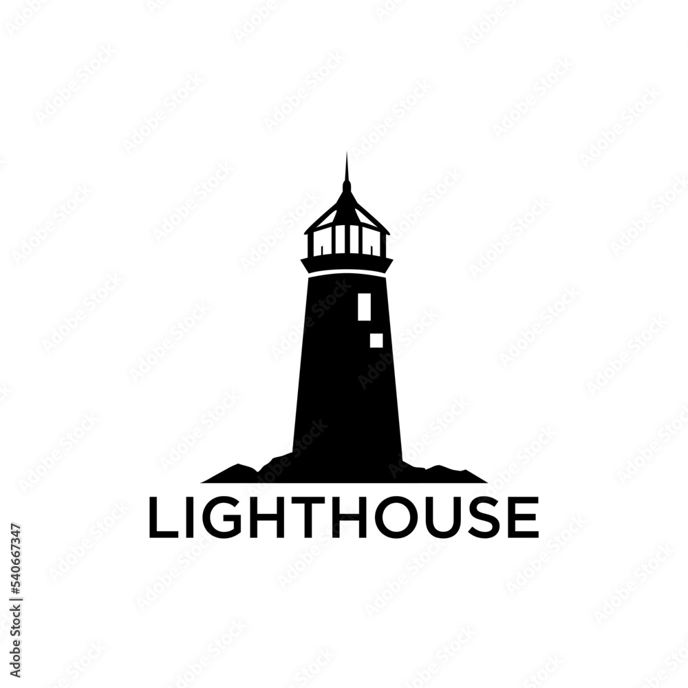 Lighthouse logo template design. Vector illustration. Lighthouse logo template design. Vector illustration.