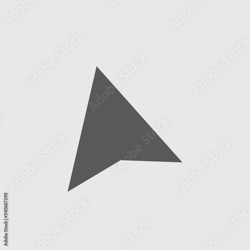 Cursor vector icon illustration sign