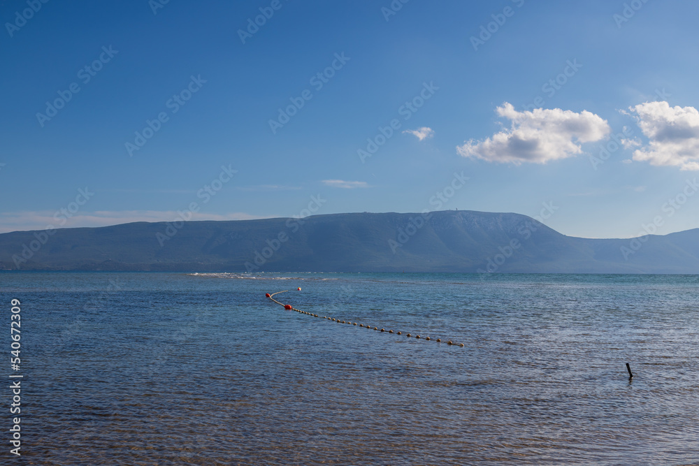 Seaside landscape in the Peljesac region of Croatia.