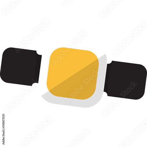 Illustrations flat design concept mobile  smartwatch. PNG photo