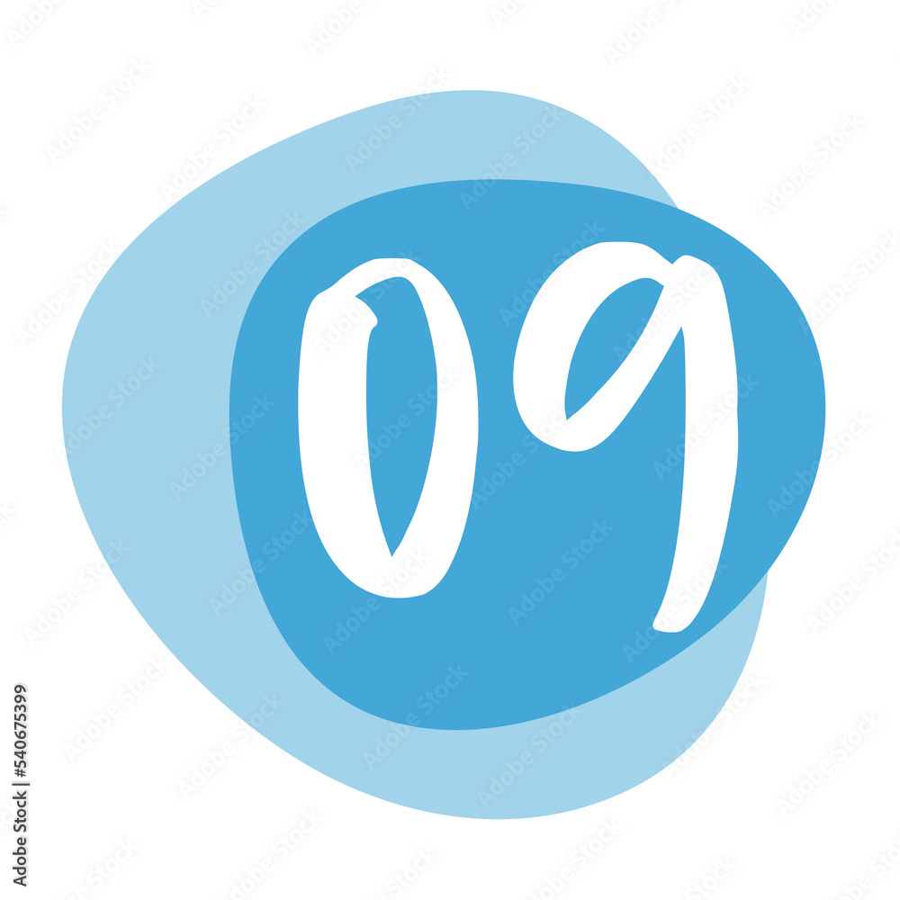 Number Info-graphic Bullet point 9, Shape number, Infographic Number.