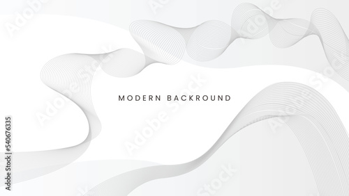 White background with wavy lines copy space