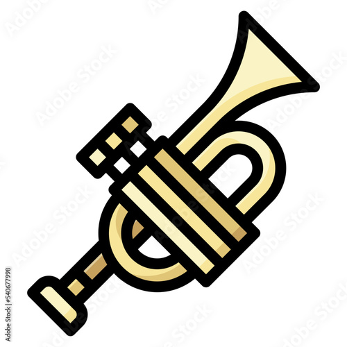 trumpet filled color line
