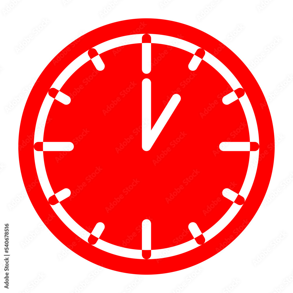 red clock icon red clock icon