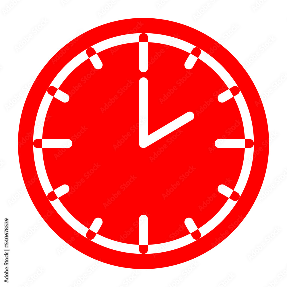 red clock icon red clock icon