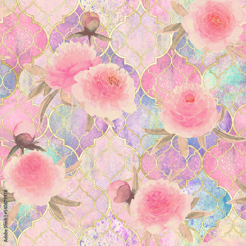 Vintage floral moroccan sea...