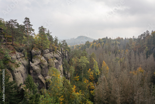 Idyllic and panoramic view of Czech Republic  National Park  Bohemian Switzerland    esk     v  carsko