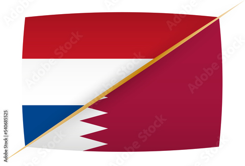 National football team Netherlands vs Qatar. Soccer 2022 match versus icon. Free Download National football team Netherlands vs Qatar. Soccer 2022 match versus icon. - GFXLoad