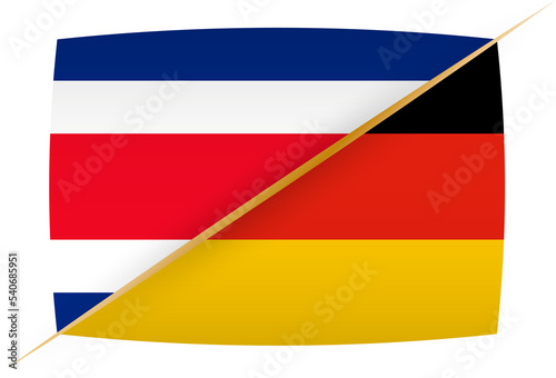 National football team Costa Rica vs Germany. Soccer 2022 match versus icon. Free Download National football team Costa Rica vs Germany. Soccer 2022 match versus icon. - GFXLoad