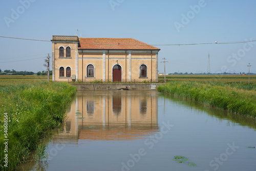 Country landscape in Polesine near Adria