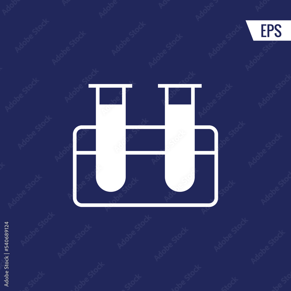 Test tubes vector icon illustration sign Test tubes vector icon illustration sign