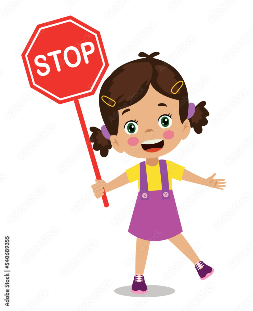 cute boy making stop gesture with traffic sign stop sign cute boy making stop gesture with traffic sign stop sign