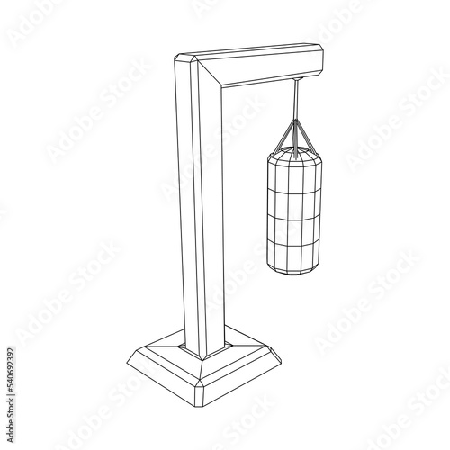 Punching bag for training boxing power punch