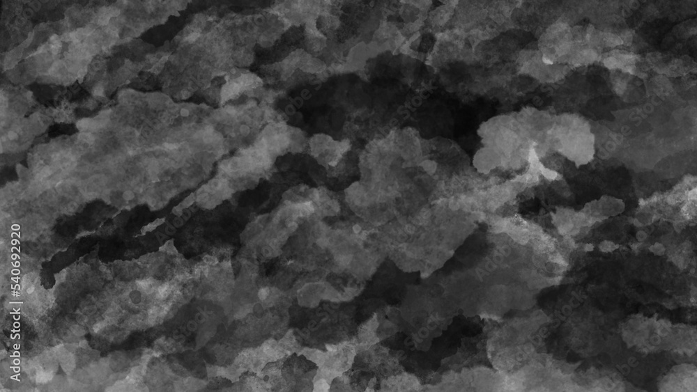 Naklejka premium 黒の水彩テクスチャ背景。