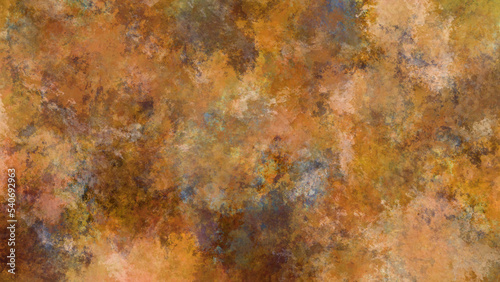 茶色のラフなペイント背景