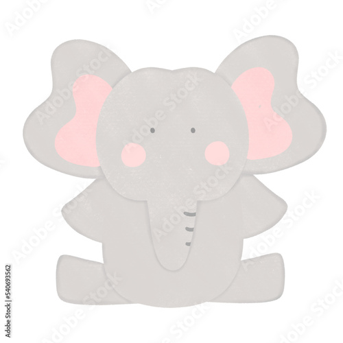 baby elephant cartoon cute elephant illustration